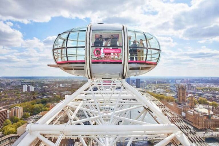 A capsule of the London Eye, which you need a London Eye ticket to be in.
