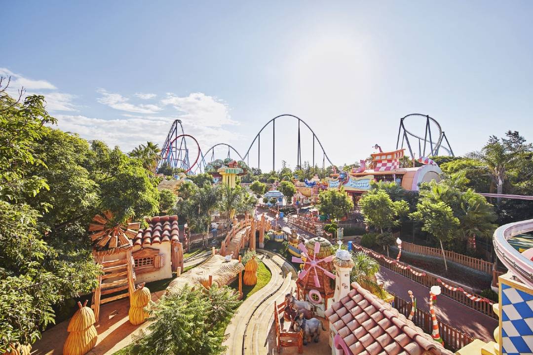 A view of the Port Aventura park which can be entered using our Port Aventura tickets.