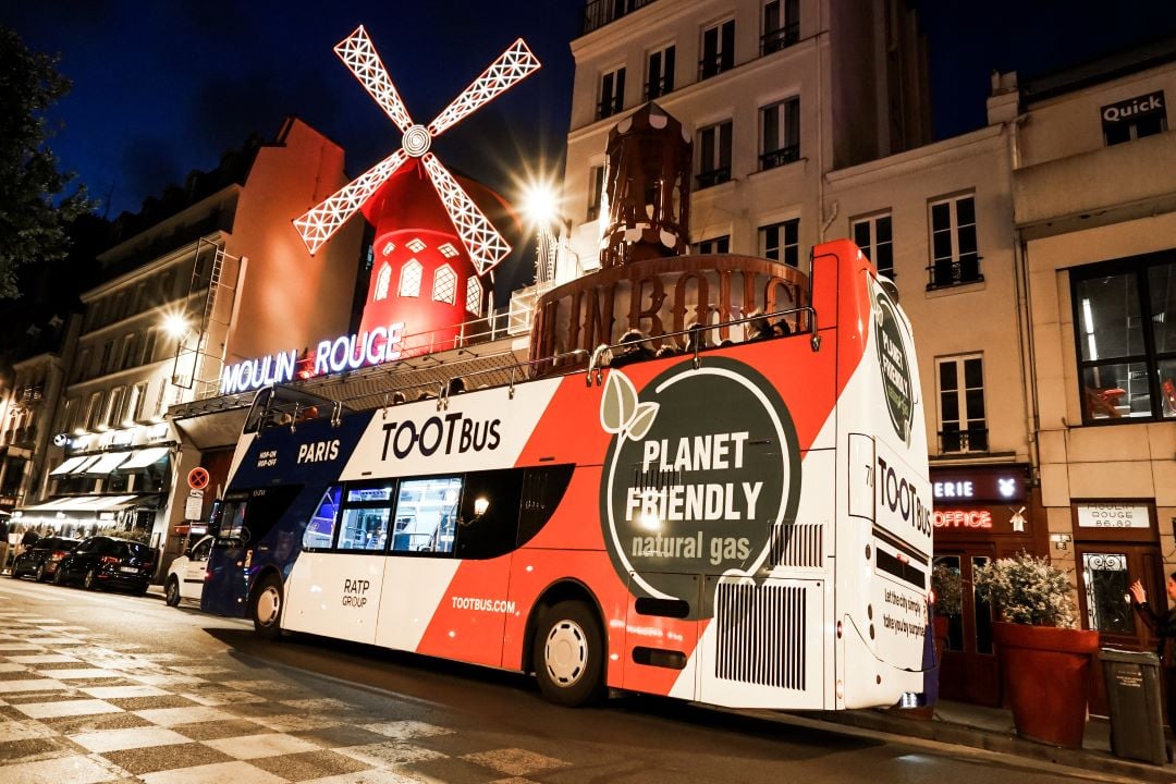 Paris by Night Open top bus tour