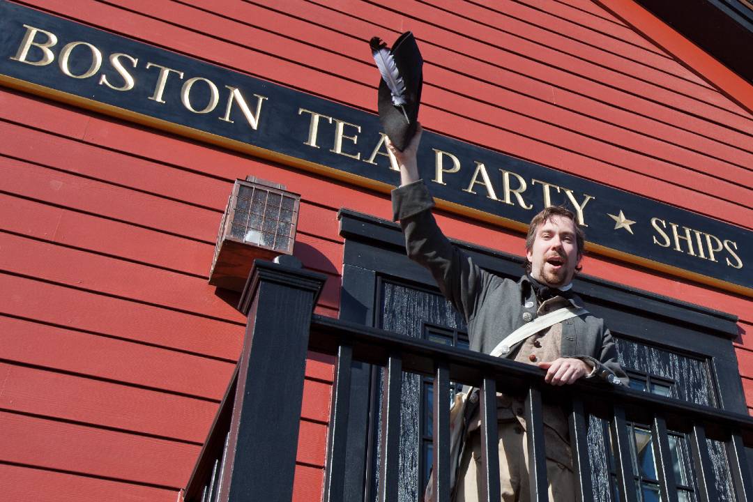 A photo of the outside of the Boston Tear Party Ships & Museum.