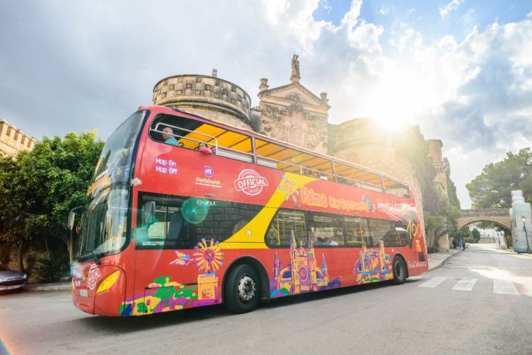 A photo of a Palma bus tour.