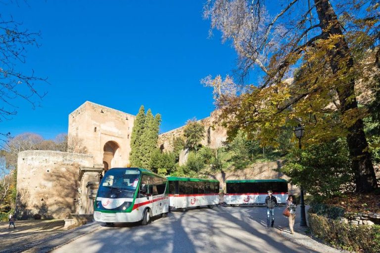 A photo of a tour parked in Granada.