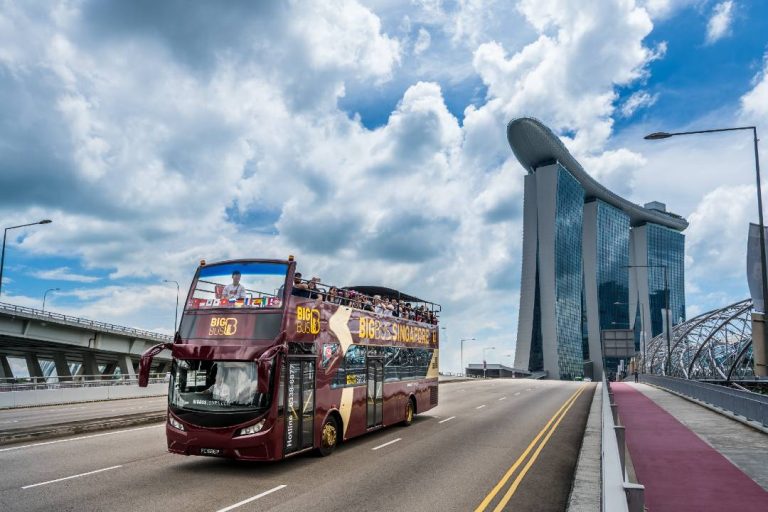 A photo of a Singapore bus tour.