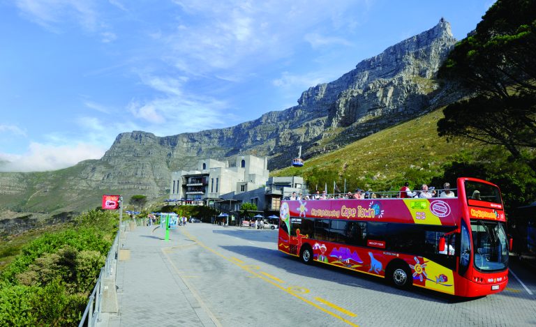 A photo of a Cape Town Bus Tour.